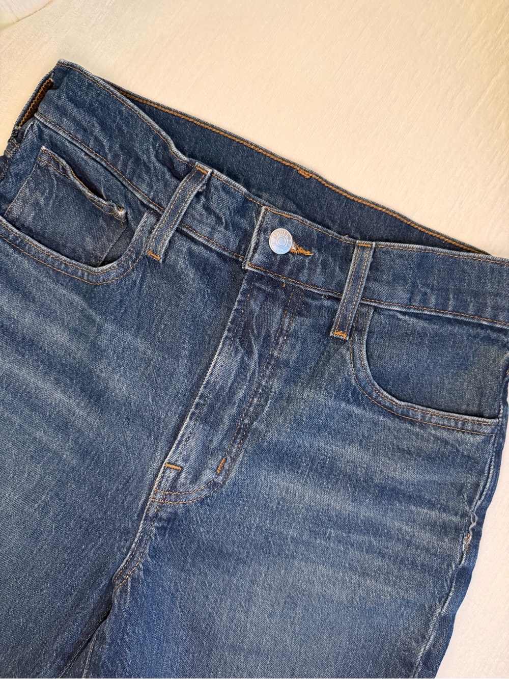NEW Madewell Drayton Straight-Leg Blue Denim Jeans